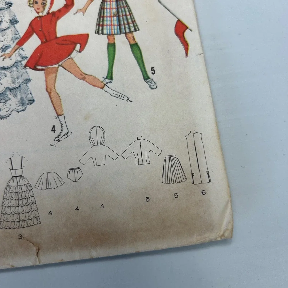 Simplicity‎ Vintage 1950's Doll Wardobe Pattern #5214 Tammy and Jan 12